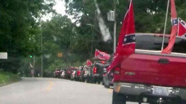 Confederate flags paraded through Nash County