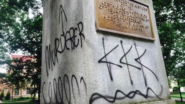 UNC Civil War statue vandalized
