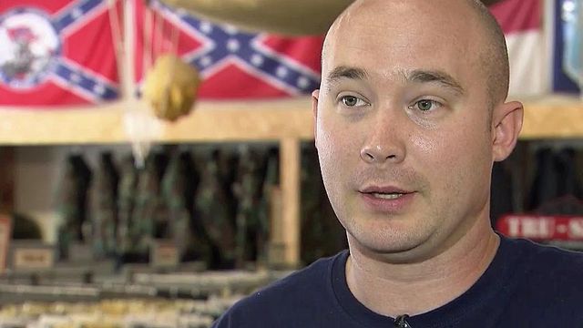 Confederate battle flag a popular item at Clayton store
