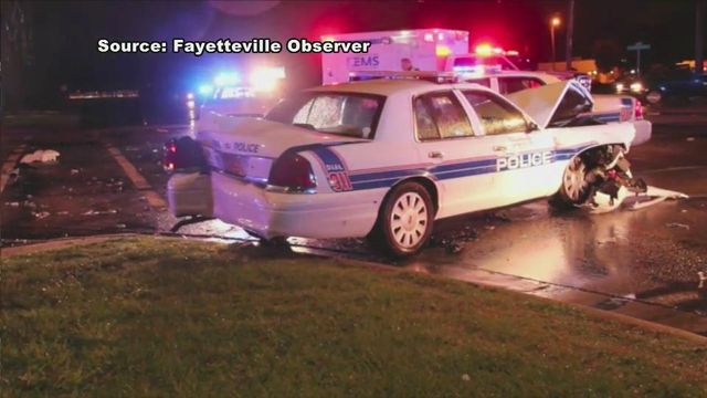 Fayetteville man steals police car while in handcuffs