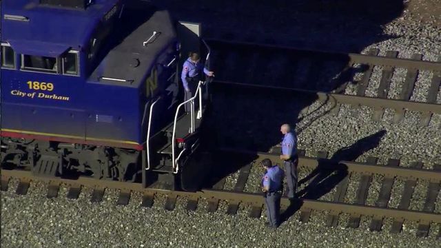 Sky 5: Pedestrian hit by train at NC State
