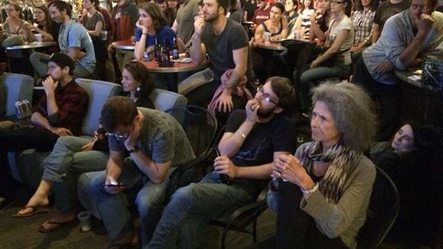 Triangle residents gather to watch Democratic debate