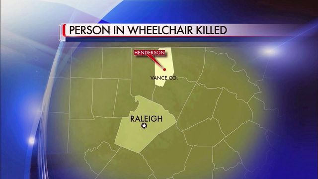 Pedestrian in wheelchair killed in Vance County wreck