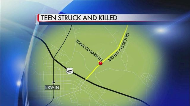 Teen struck, killed by car in Harnett County