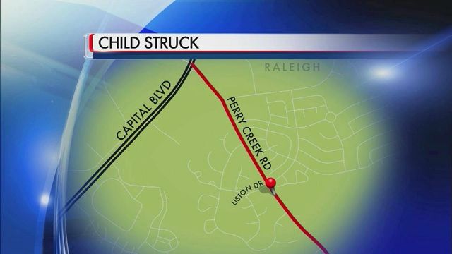 8-year-old struck by car in Raleigh