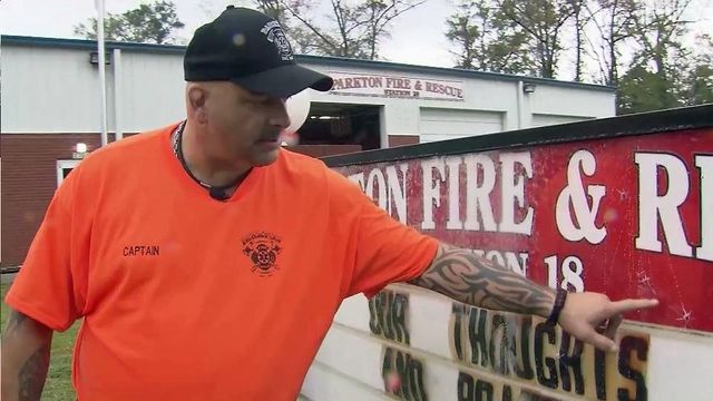 Vandals target Robeson County volunteer firefighters