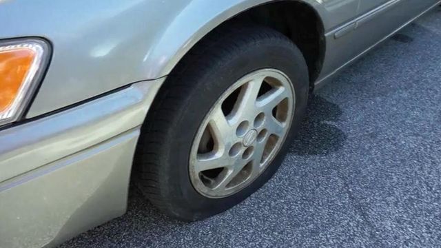 Dozens of drivers find tires slashed on Thanksgiving night