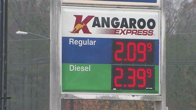 Gas prices continue to drop across the Triangle