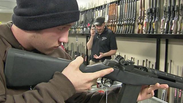 Sales spike at local gun shop following Obama's address, mass shooting