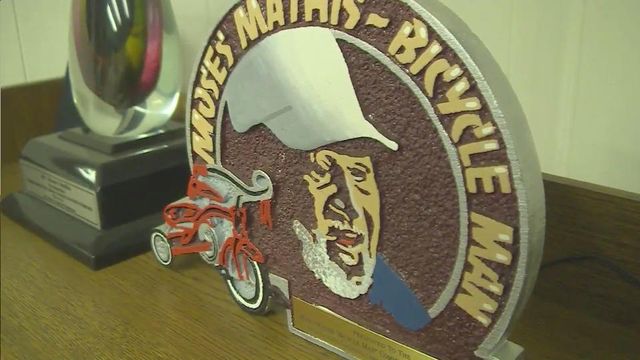 Children receive new bikes as Bicycle Man's widow continues tradition