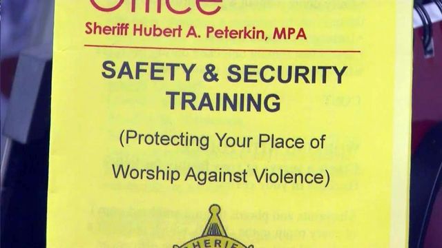Sheriff's providing security training for NC churches