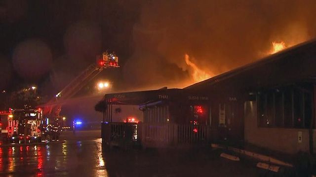 RAW: Fire burns through Raleigh sushi restaurant