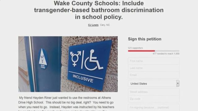 Transgender Wake County students call for policy changes