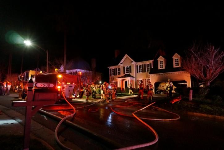 Explosion causes fire at Raleigh home