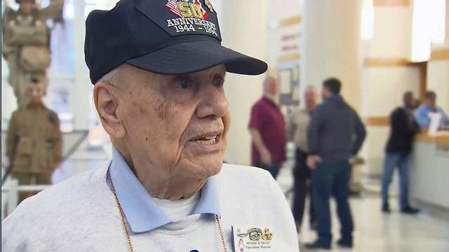 World War II vet receives special honor outside Fayetteville museum