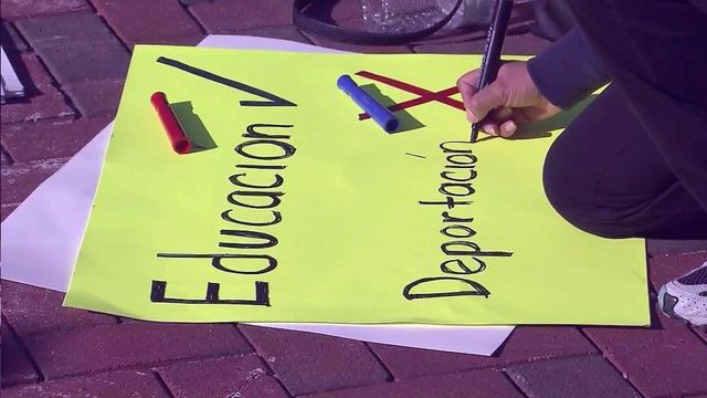 Teachers, others show support for Durham student facing deportation