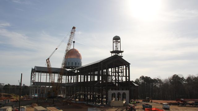 Timelapse: Dome caps new Catholic cathedral in Raleigh