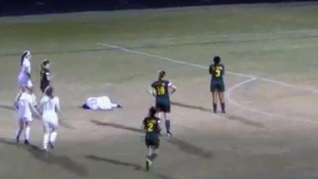Pine Forest soccer goalie ejected following hit