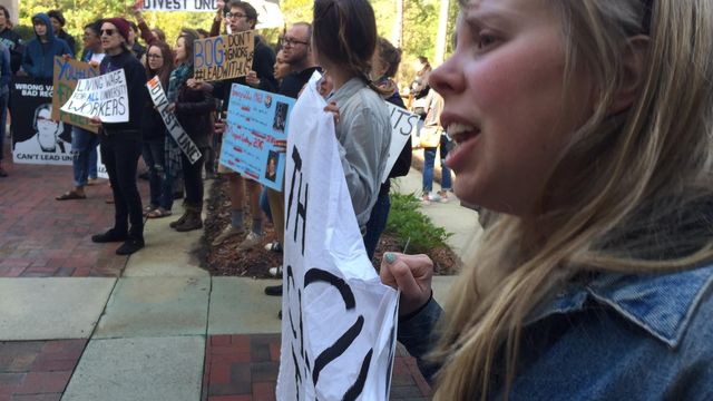 Protesters disrupt UNC Board of Governors meeting