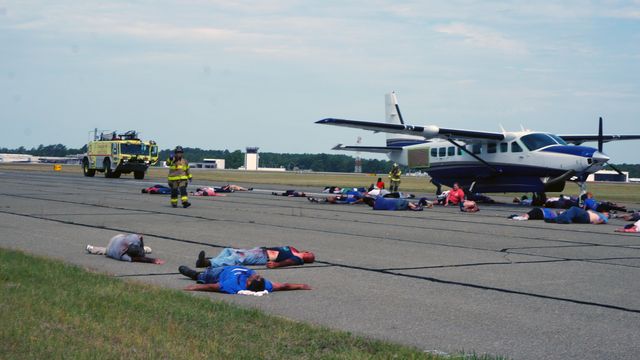 Fayetteville airport hosts emergency training exercise
