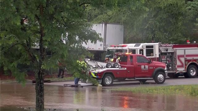 South Raleigh businesses blocked by high water