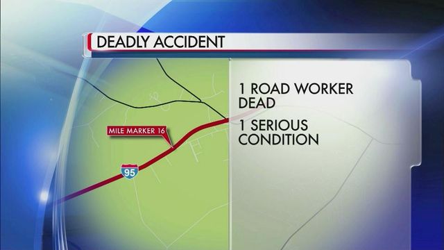 Driver hits, kills worker on I-95 near Lumberton; second worker injured