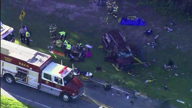 Adult, child killed in Wake Forest crash