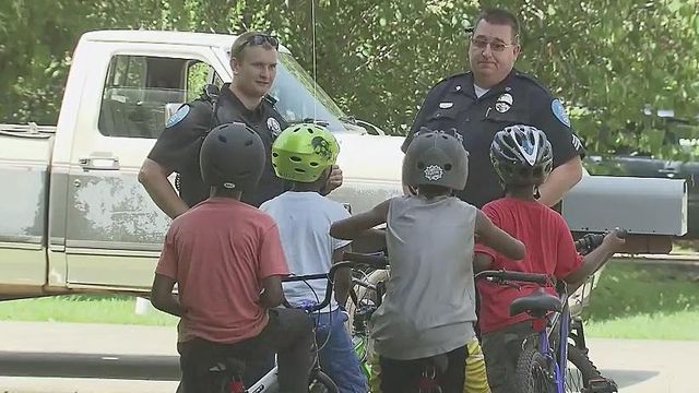 Hillsborough officers replace children's stolen bikes
