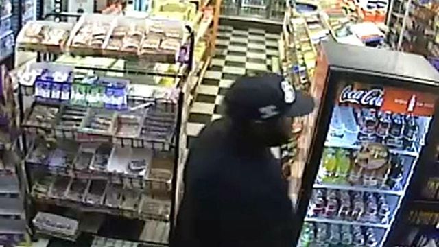 Suspect in Fayetteville gas station robbery filmed on surveillance camera