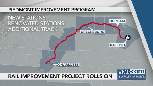 Rail improvement projects planned through NC