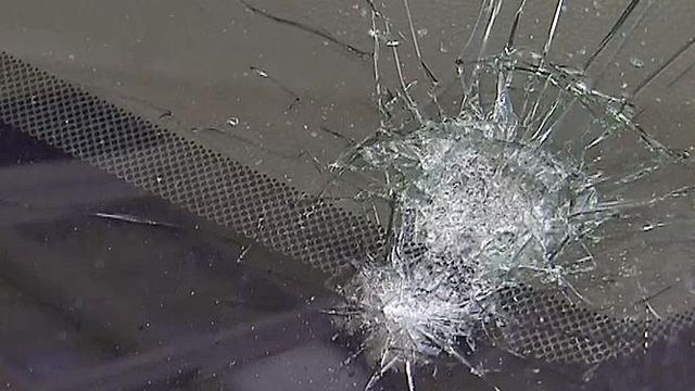 Close call for drivers after rocks shatter windshields