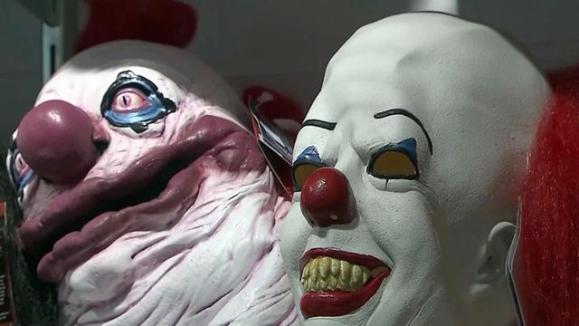 Sales of scary clown masks booming