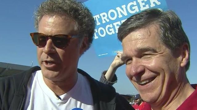 Pence, Cooper, McCrory and Will Ferrell visit NCSU game Saturday