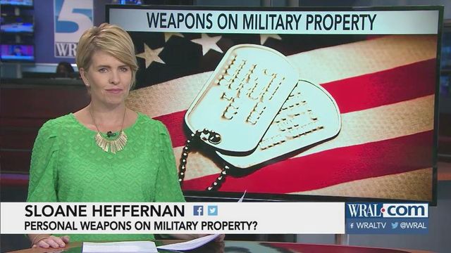 Potential DOD policy would allow personal firearms on military bases
