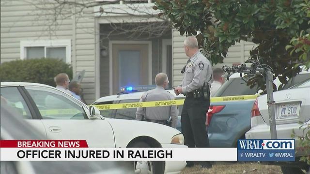 Officer injured in shooting at Raleigh condos
