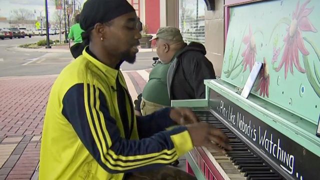 Colorful tunes resound from Goldsboro public piano