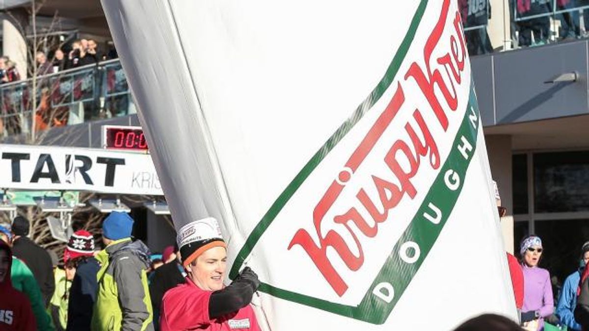 Runners sprint, chow their way through Krispy Kreme Challenge