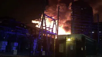 Unfinished Raleigh apartment building burns downtown
