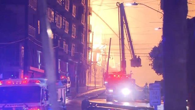 Listen: Firefighter radio traffic documents historic Raleigh fire