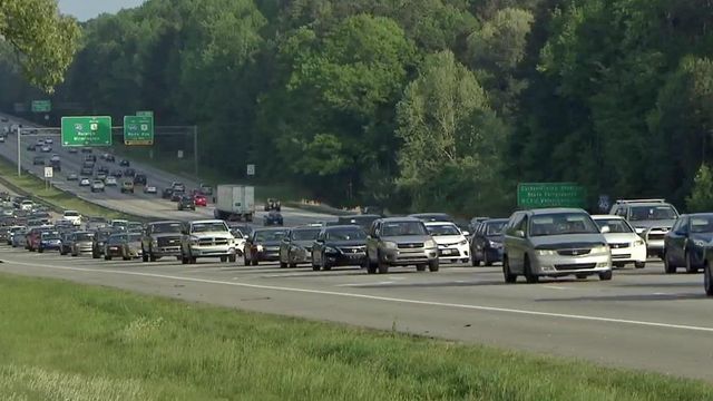 Abandoned car, police presence tie up traffic on I-40