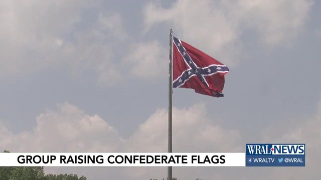 Large confederate flag getting attention along I-95