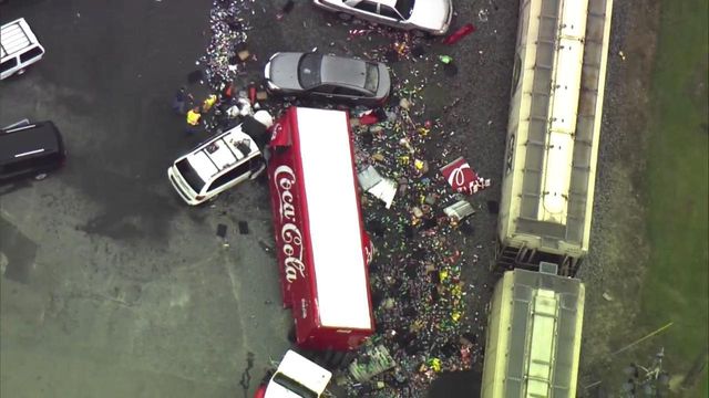 Coca-Cola truck involved in crash with train in Fremont