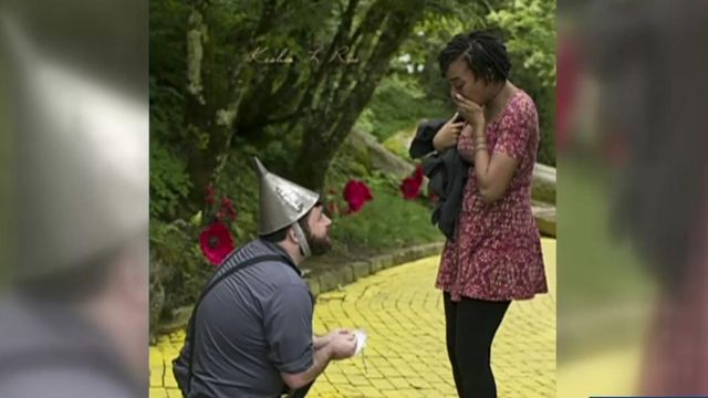 Couple begins journey to marriage on Yellow Brick Road 