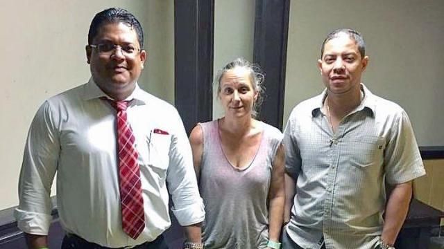 Amanda LaRoque and her attorneys