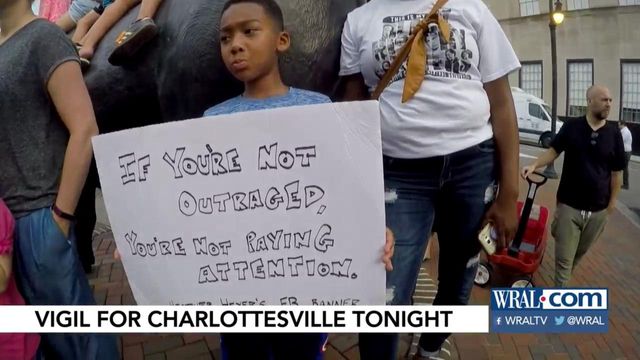 Durham, Cary host candlelight vigils in response to Charlottesville