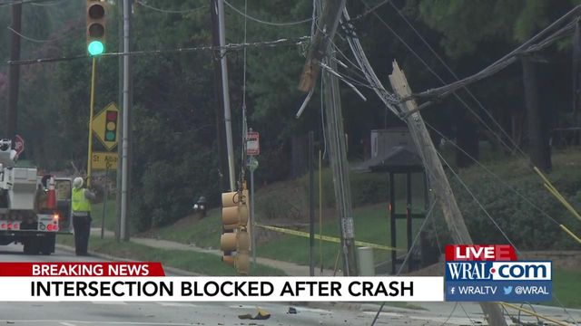 Crash closes Wake Forest Road; expected to be close through morning commute