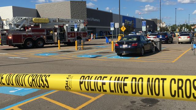 Shoppers dive for cover as shots fired in Walmart parking lot