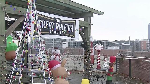 Lights, displays stolen from Great Raleigh Trolley's 'North Pole'