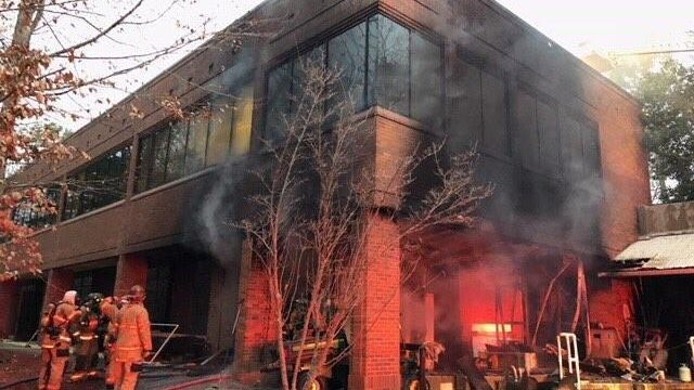 Trans World Radio building damaged in fire