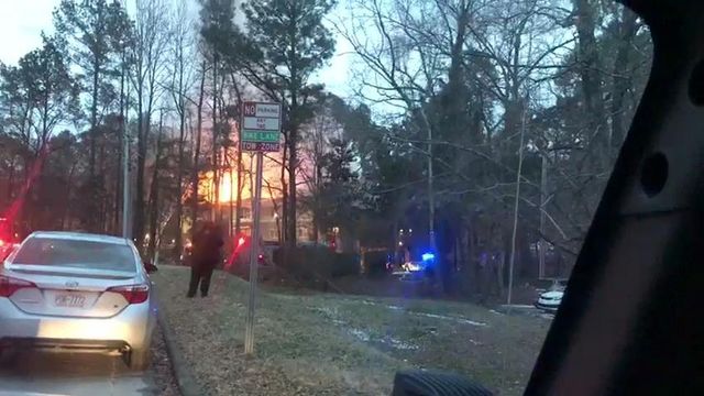 Crews battle Carrboro apartment fire